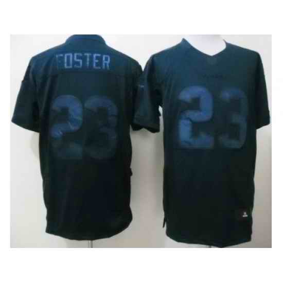 Nike Houston Texans 23 Arian Foster Blue Drenched Limited NFL Jersey